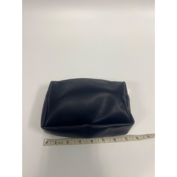 Furla Navy Blue Travel Toiletry Bag With Zip Closure & Logo Detail - Picture 7 of 8